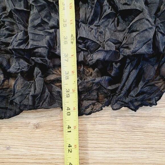 Liv‎ By Habitat Sheer Black Dress Pullover Women's Sz M Dark Academia Goth - Picture 7 of 12